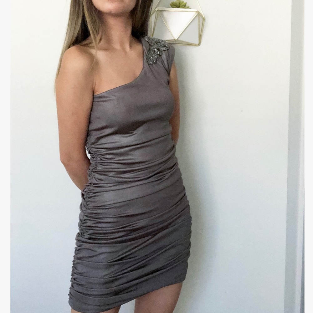 One shoulder cocktail dress